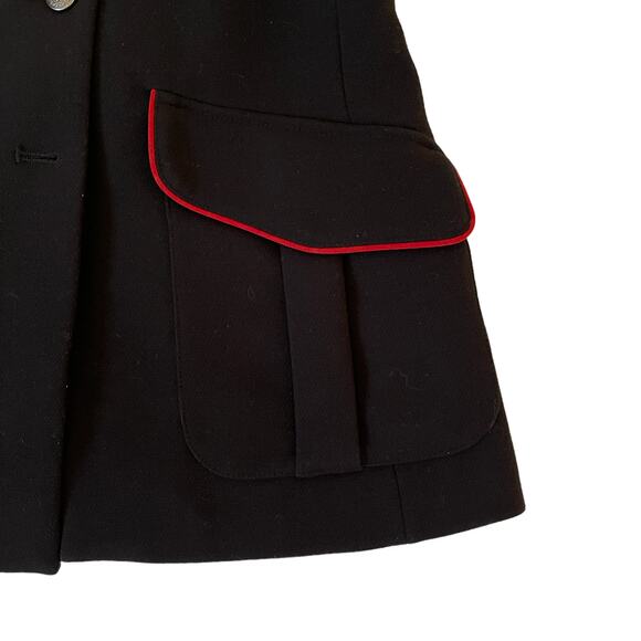 Zara Trafaluc Outerwear Black Military Jacket Size Small - Picture 6 of 10